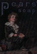 Sir John Everett Millais reklamtavla for pears pears soap med bubblor painting